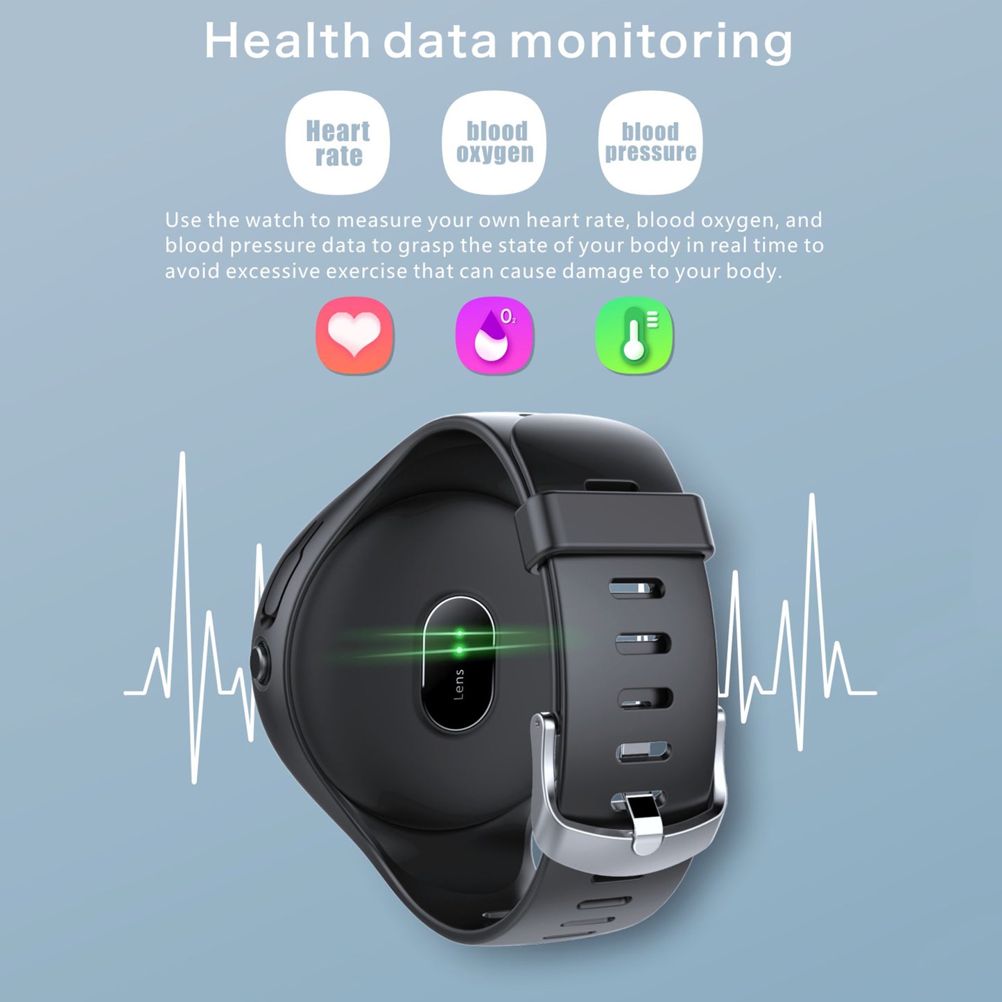 Vantage Smart Fitness Tracker: Heart Rate & Bluetooth Headset Combo