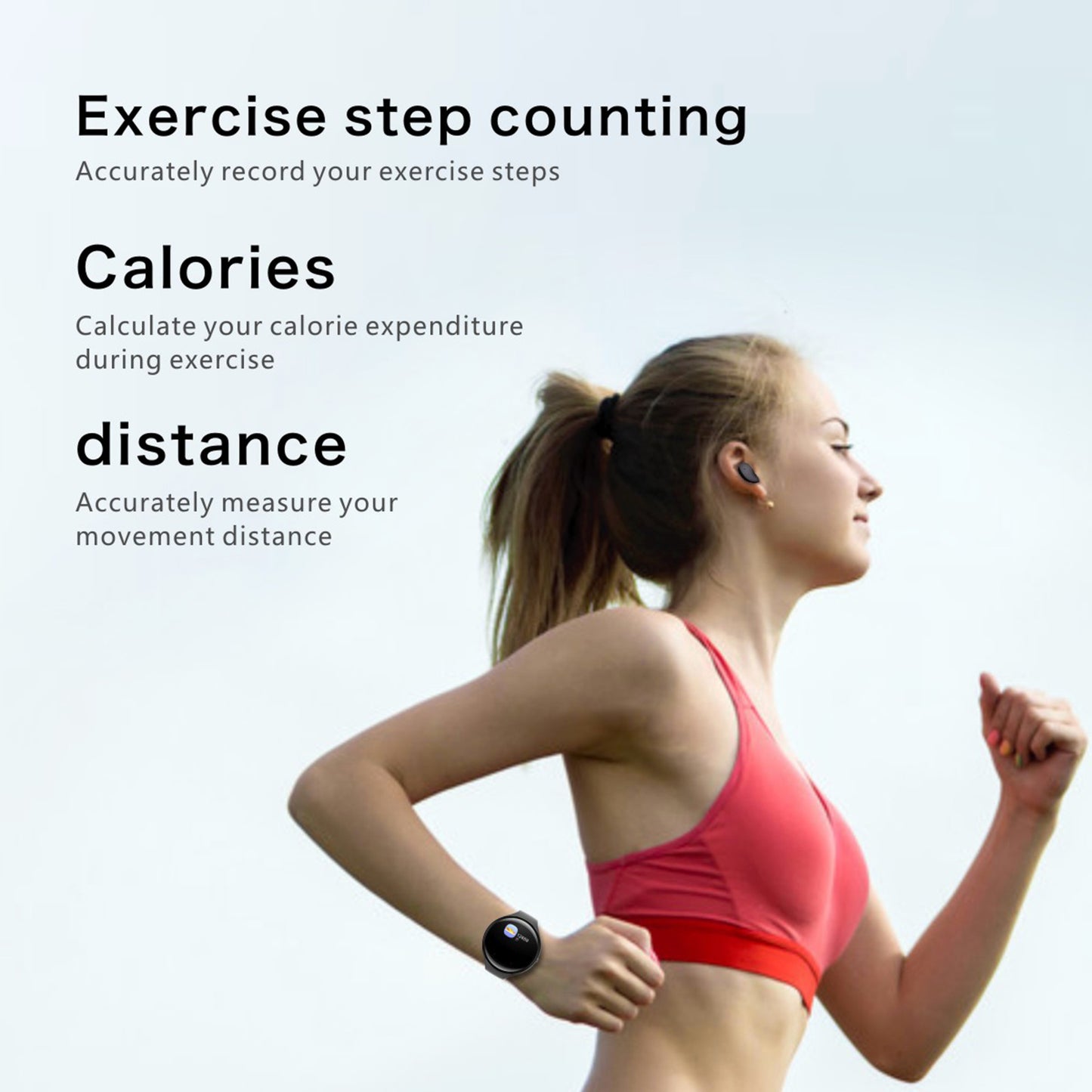 Vantage Smart Fitness Tracker: Heart Rate & Bluetooth Headset Combo
